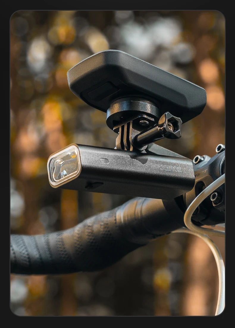 Bike Front Light 400/800LM USB-C Rechargeable IPX6 Aluminum
