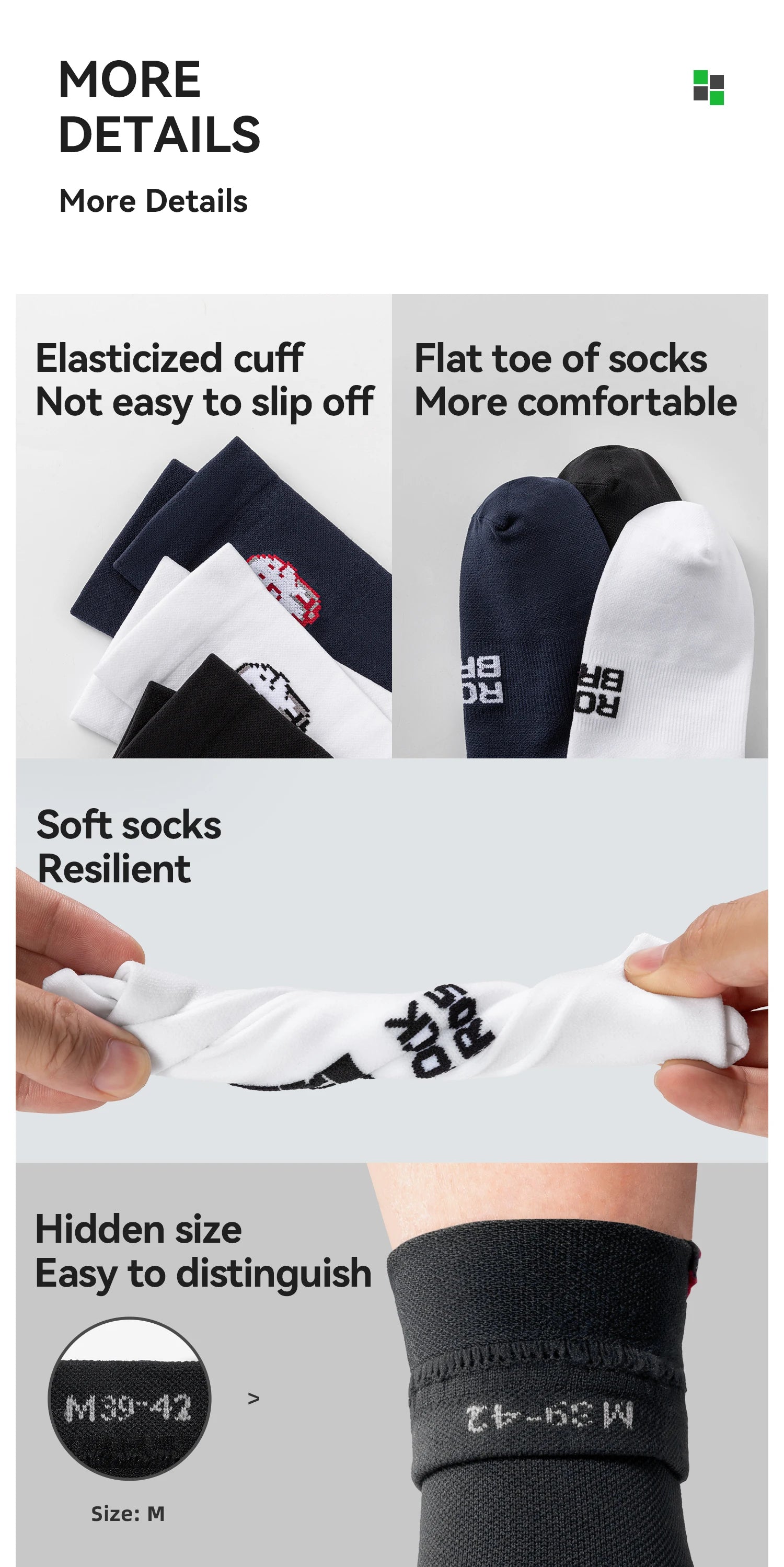 Cycling Socks Nylon Elastane Moisture-Absorbing Sport Socks
