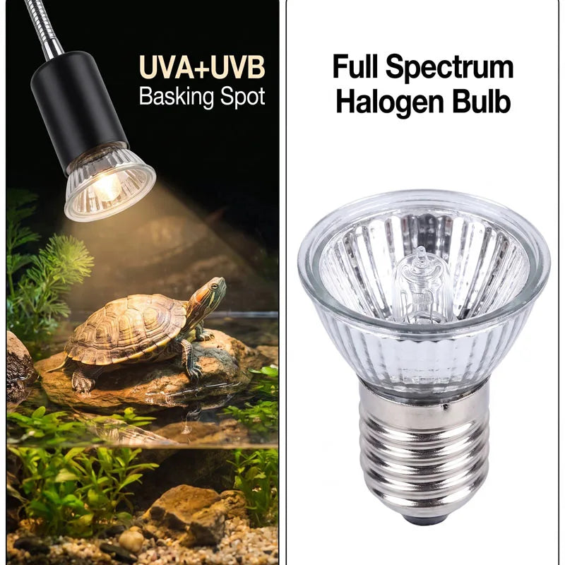 Adjustable Reptile Basking Heat Lamp, EU Plug