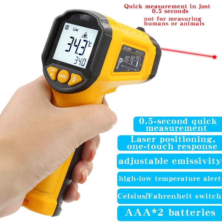TS380 Infrared Non-Contact HYTAIS Thermometer Handheld Industrial High-Precision Electronic Temperature Gauge TS600