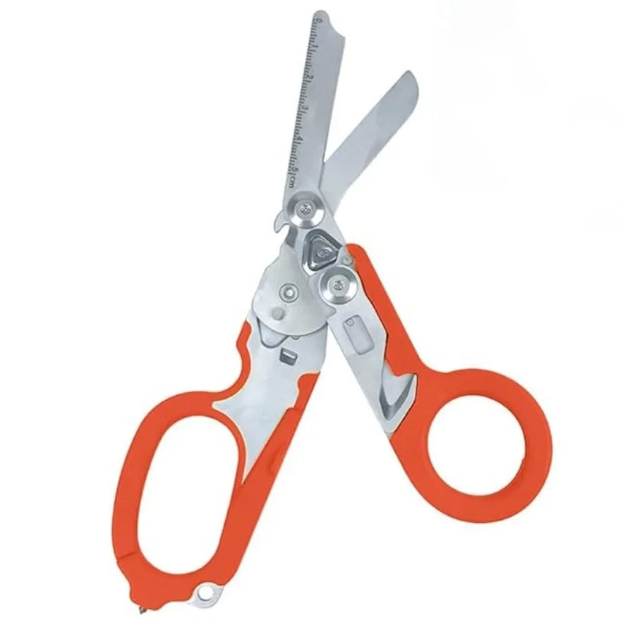 Multifunction Scissors XIAOTREE For Raptors First Aid Expert Tactical Folding Scissors Outdoor Survival Tool Combination Gadget