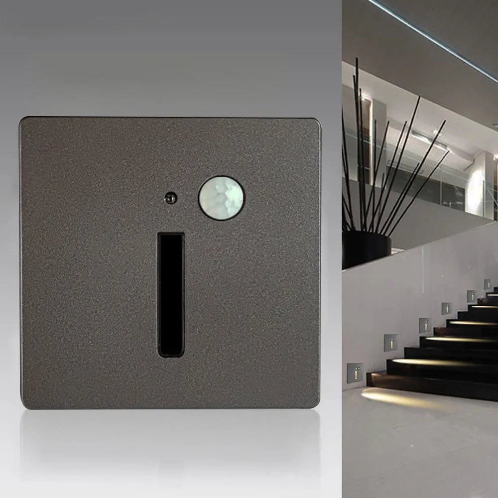 Recessed Motion Sensor LED Stair Light for Steps and Hallways