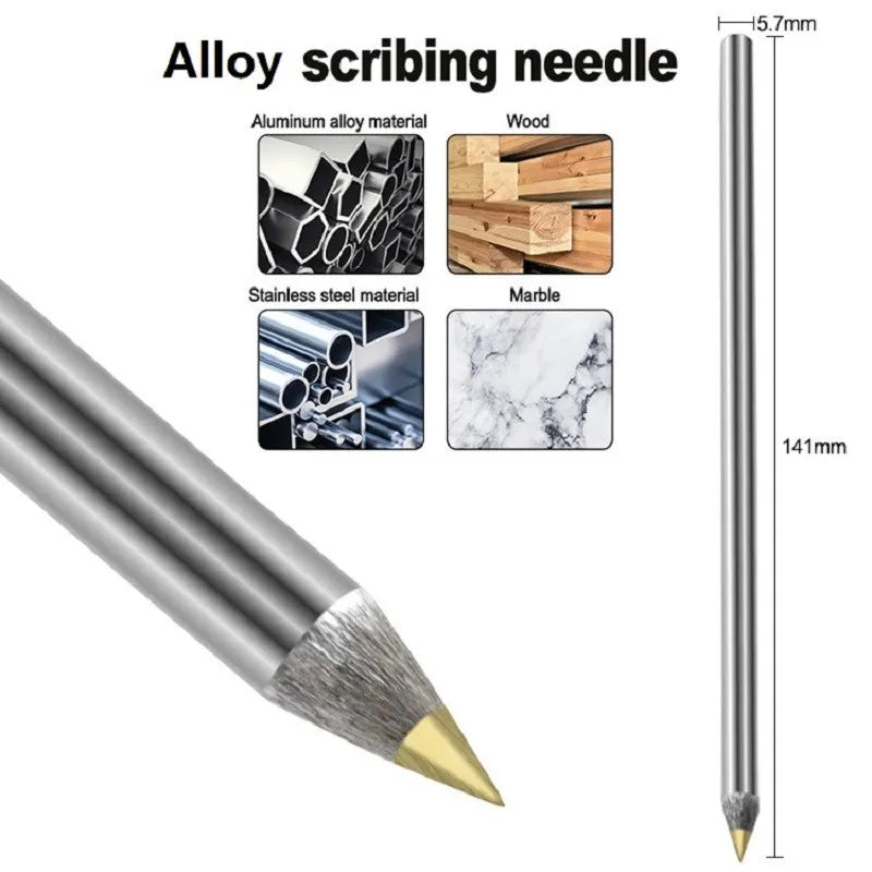 Tungsten Carbide Scriber Pen for Metal, Glass, Tile & Wood Marking