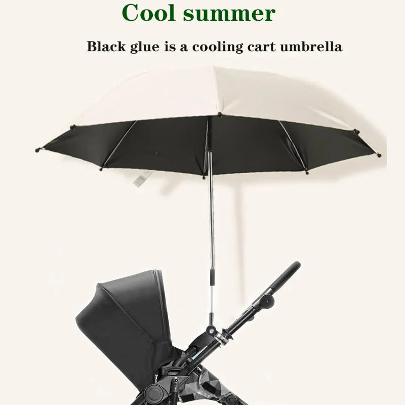 Baby Stroller Folding Umbrella UV Sun Rain Protection Parasol