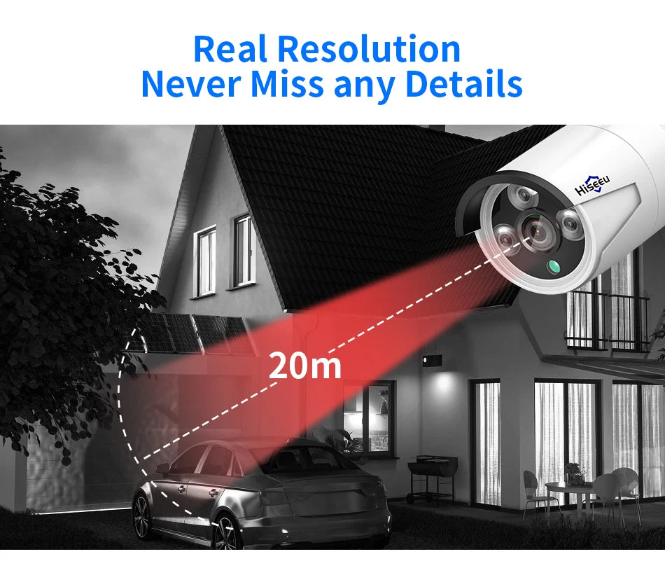 4MP/5MP PoE IP Security Camera with IR Night Vision
