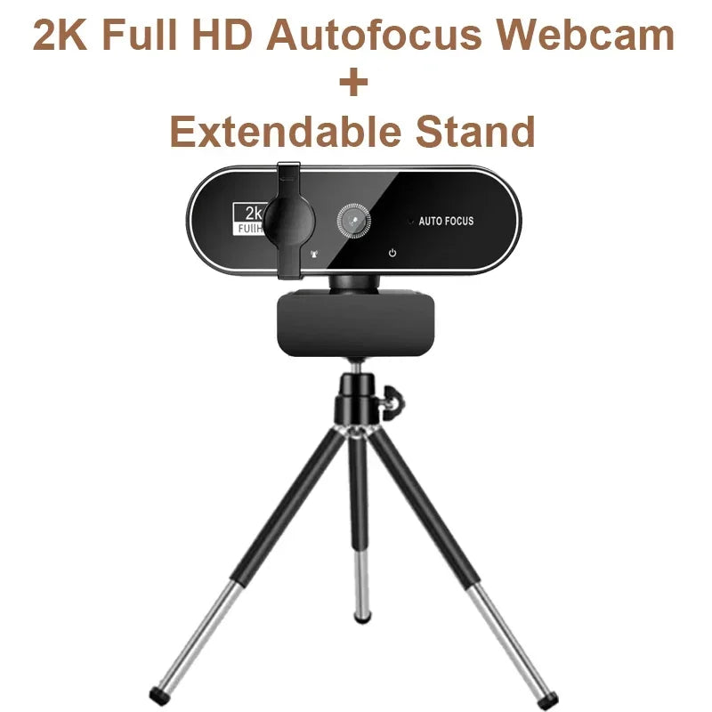 USB webkamera s automatickým zaostrovaním a mikrofónom - možnosť 2K