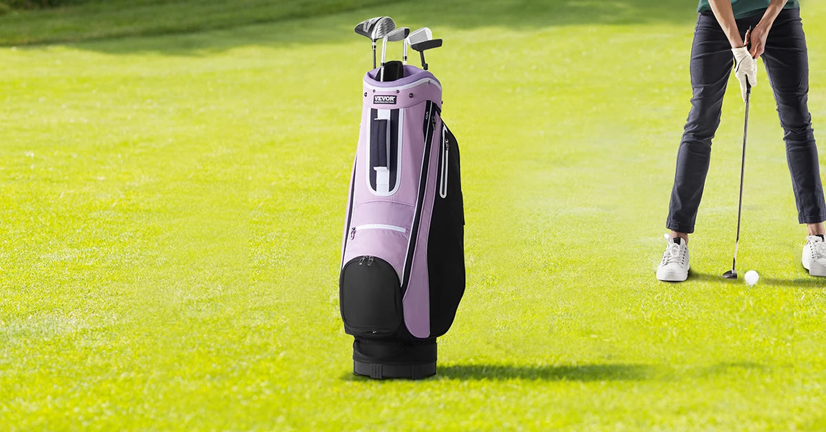 Golfová taška na vozík s 14-dielnym rozdeľovačom a viacerými úložnými vreckami