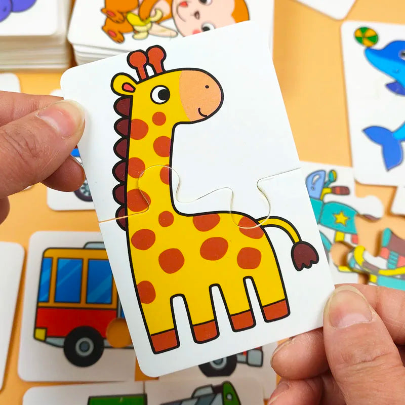 Baby Puzzle Montessori Educational Toys Wood 3D Puzzle Games Iron Box children Puzzles Jigsaw Wooden Puzzles For Kids 2 3 4 Year