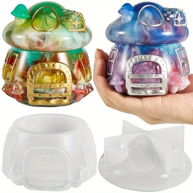 3D Mushroom Silicone Mould for Resin, Plaster and Cement