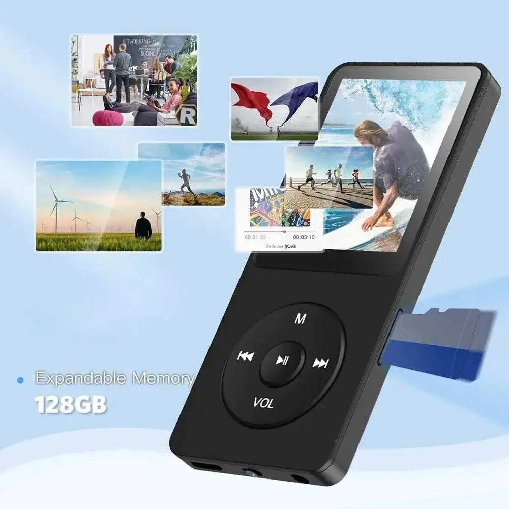 Portable Bluetooth Music Player with 1.8-Inch Screen