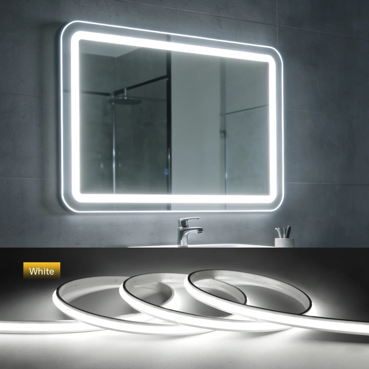 COB LED Strip Light with EU Plug, Cuttable, 1 to 20 m