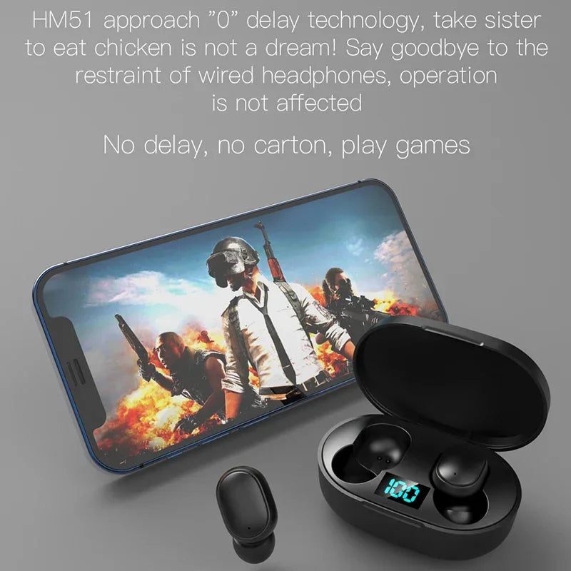 E6S Wireless Earbuds with Charging Case