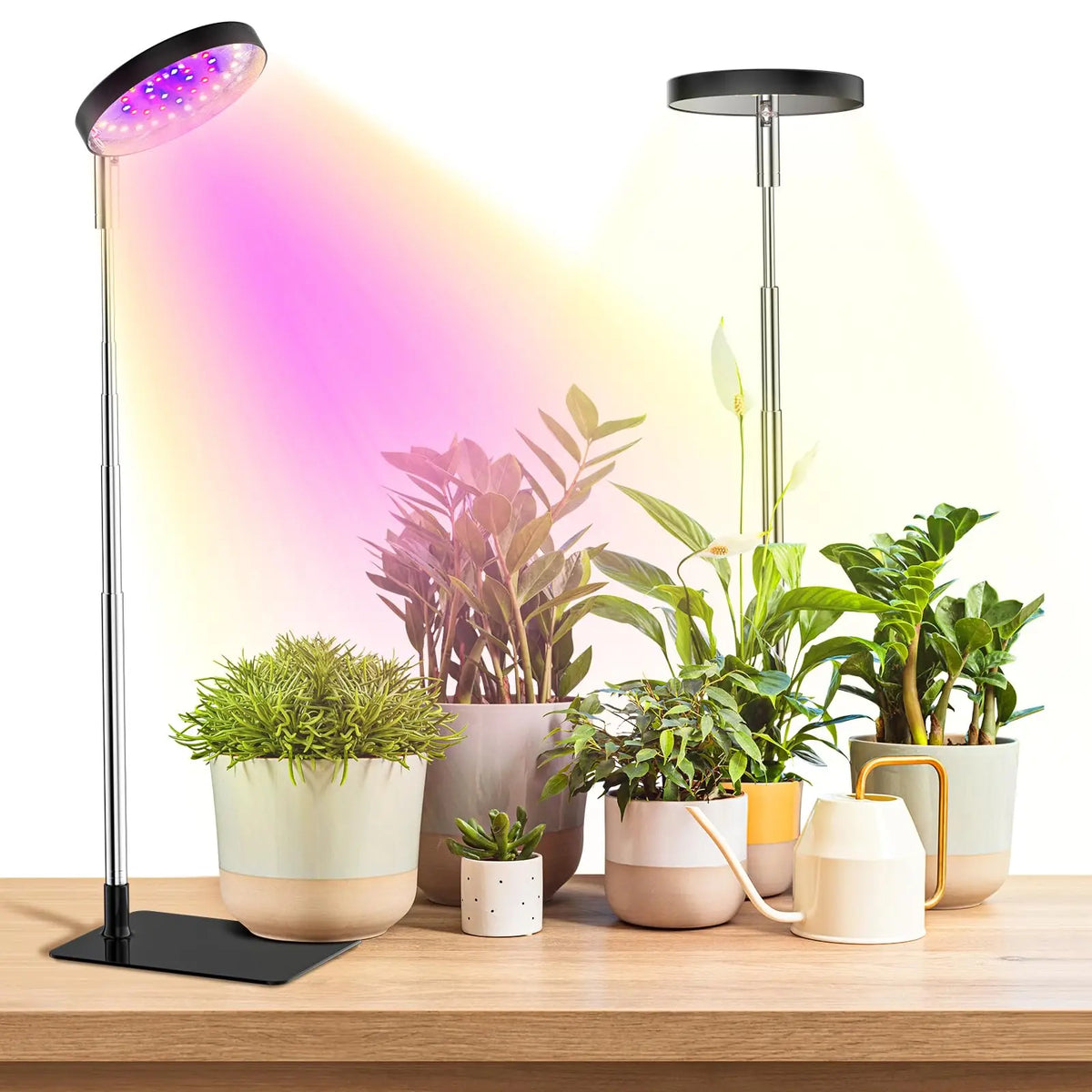 Adjustable USB Halo Plant Light, Base/Pack Options