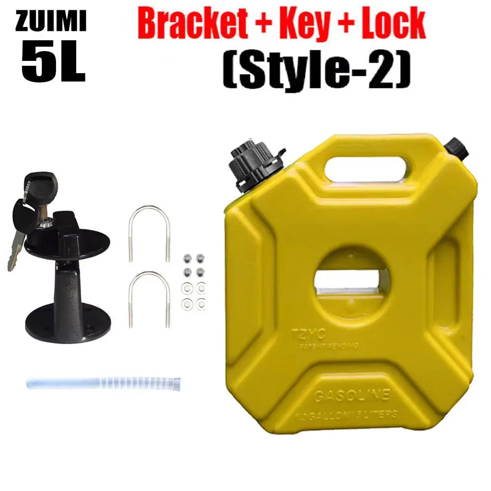 3/5L Child Lock Mororcycle Accessories Fuel Tank Petrol Cans Barrels Can Gas Spare Container Anti-static Jerry Can Fuel Tank