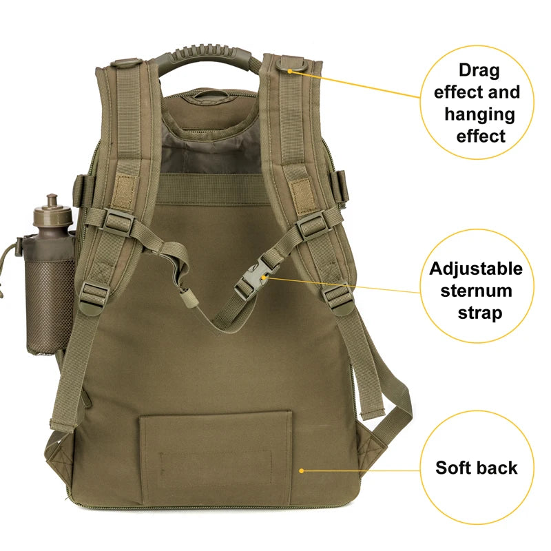 65L Outdoor Tactical Backpack