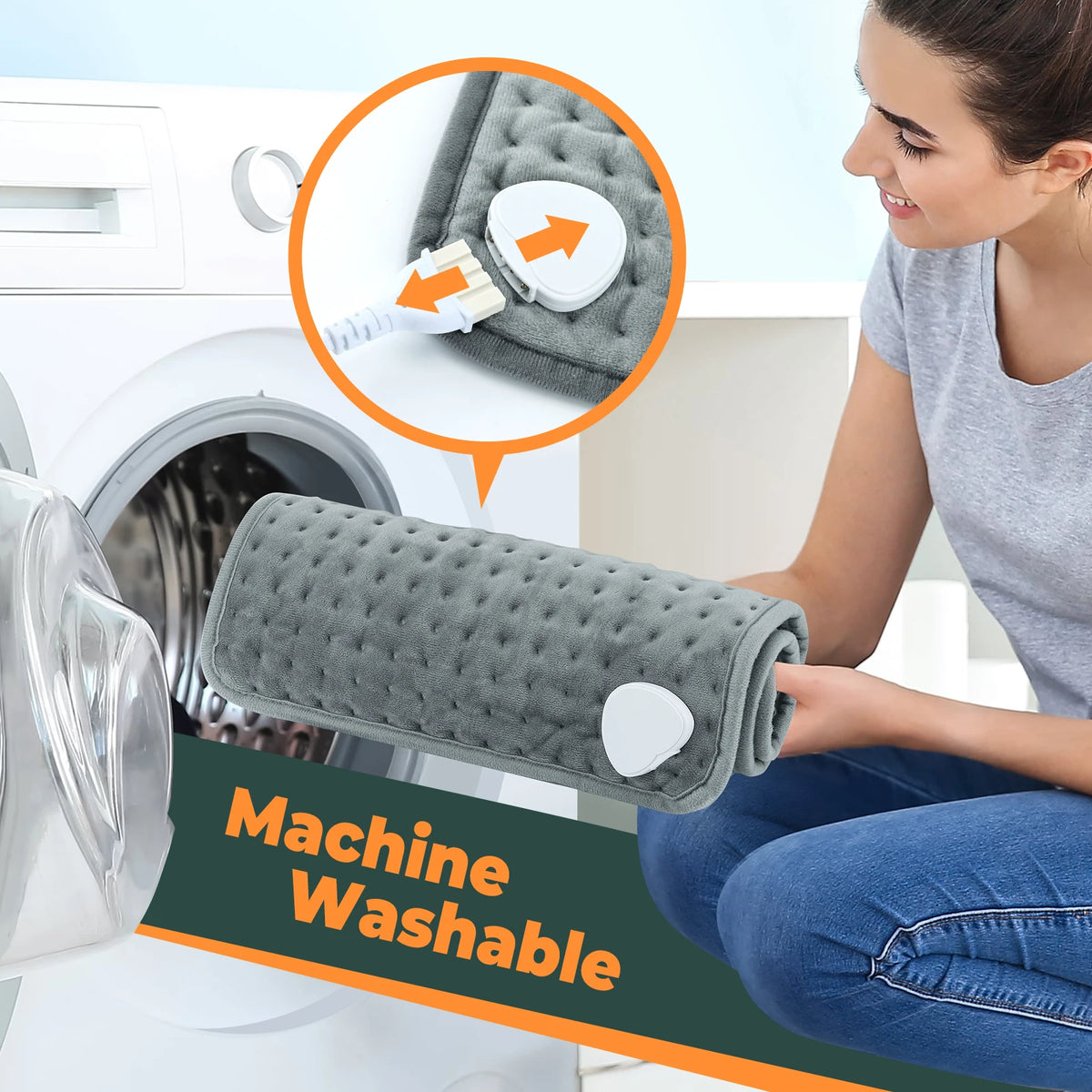 Electric Heating Pad with 10 Temperature Settings