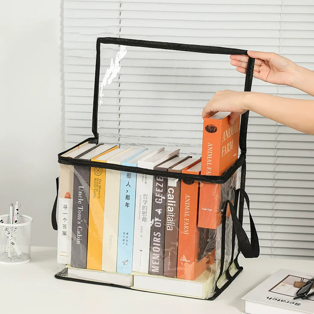 Faltbare transparente Aufbewahrungsbox für Bücher