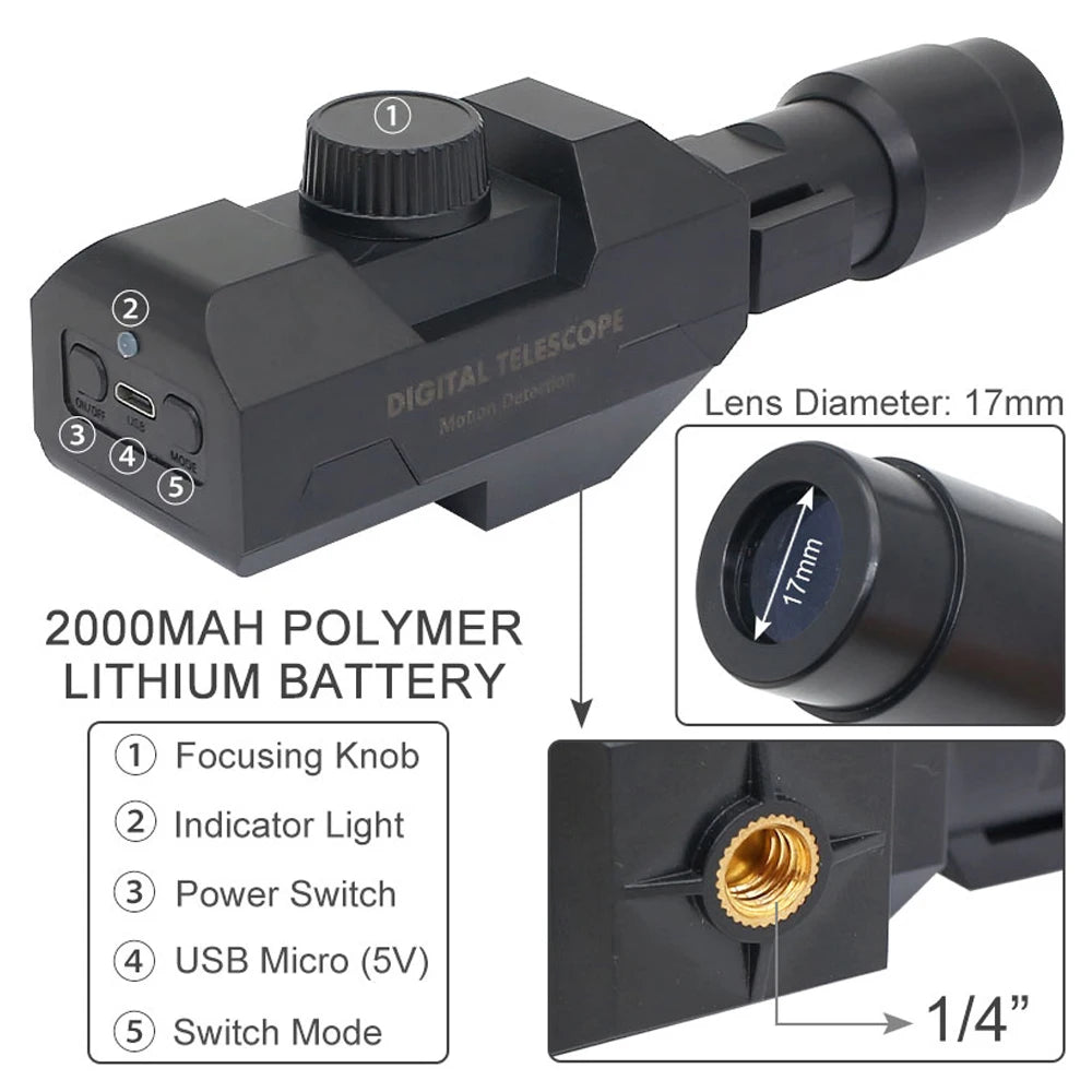 Wi-Fi Digital Monocular with Tripod