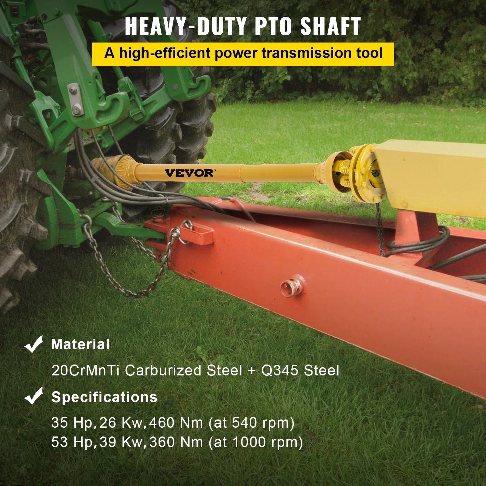 Řada 4 PTO hřídel 1-3/8" 6 drážek nastavitelná 31,5"–41"