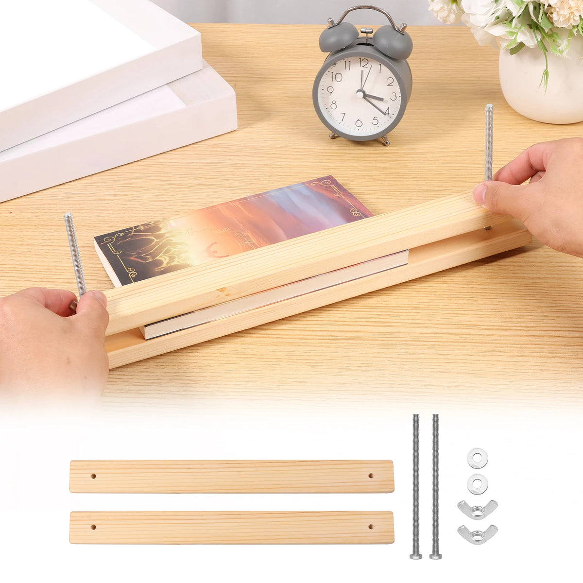 Wooden Bookbinding Press Kit, 25 or 38 cm