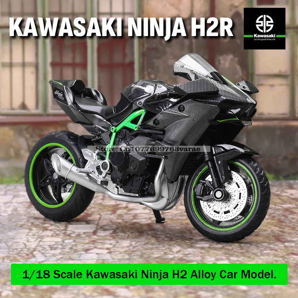 MSZ 1:18 Kawasaki Ninja H2R Suzuki YAMAHA legeret støbt bil motorcykel model, legetøj gave, støbt statisk motorcykel model