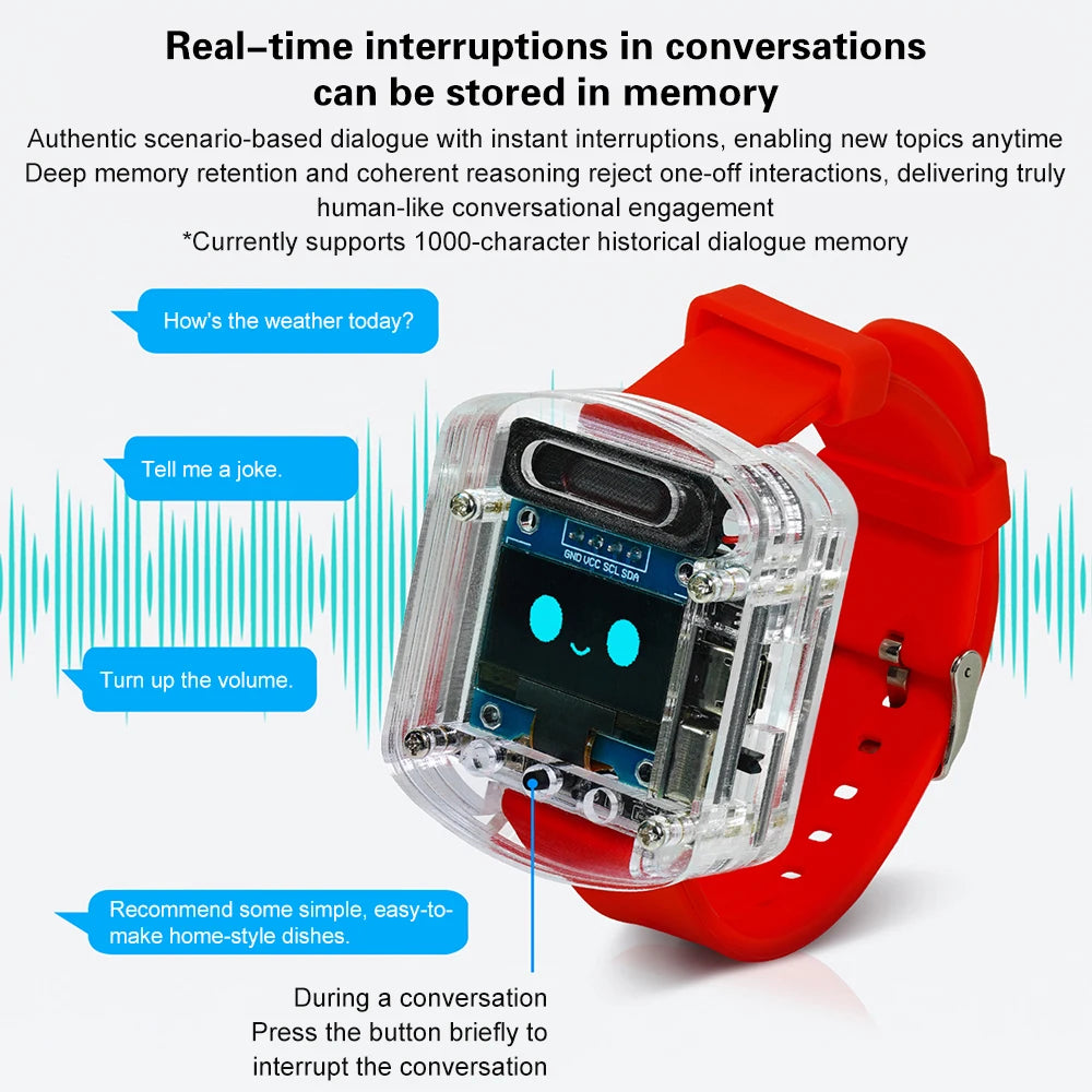 ESP32-S3 Voice Watch DIY Kit - OLED Display