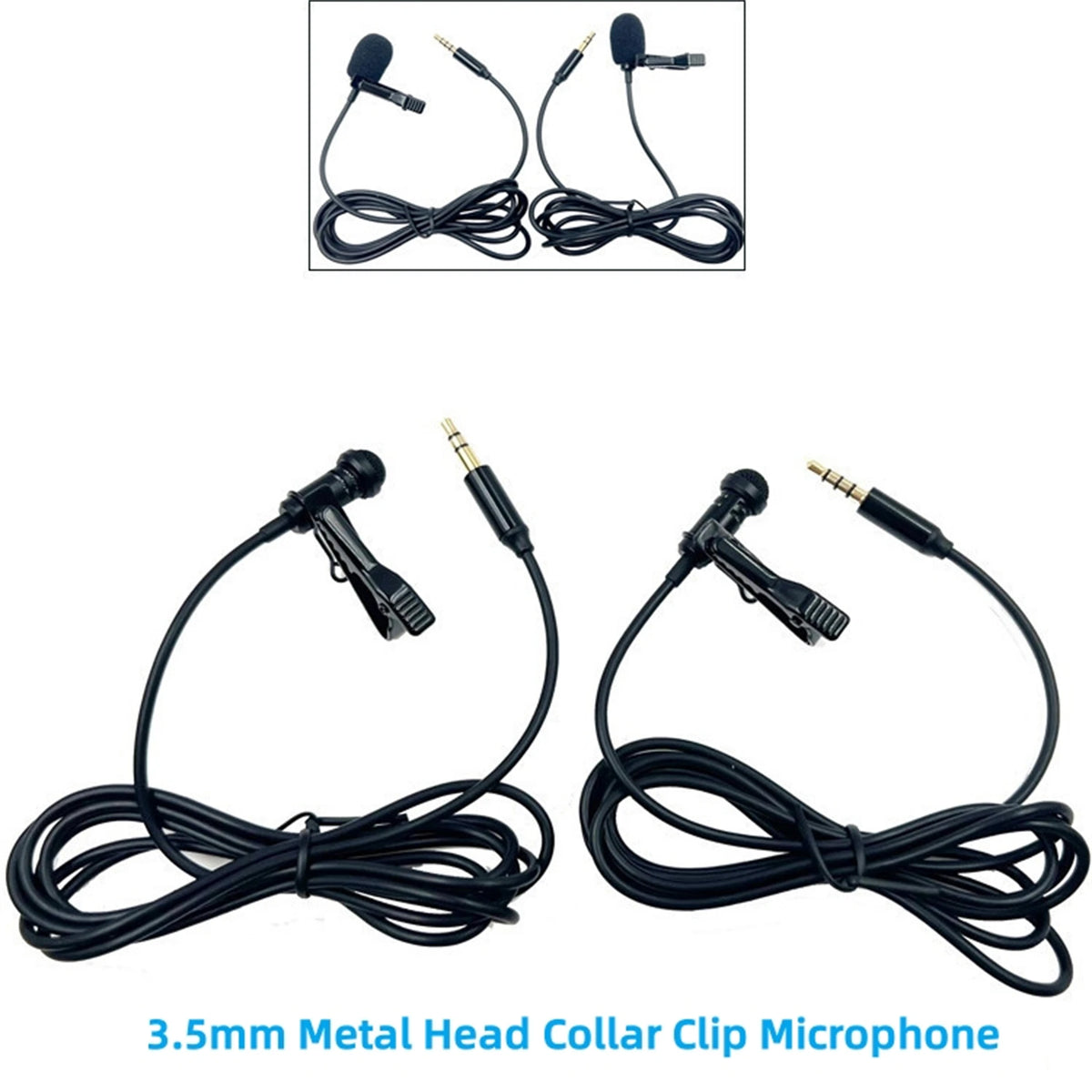 ZJ030MR Wired Lavalier Microphone, 1.5m, 3.5mm Plug Options