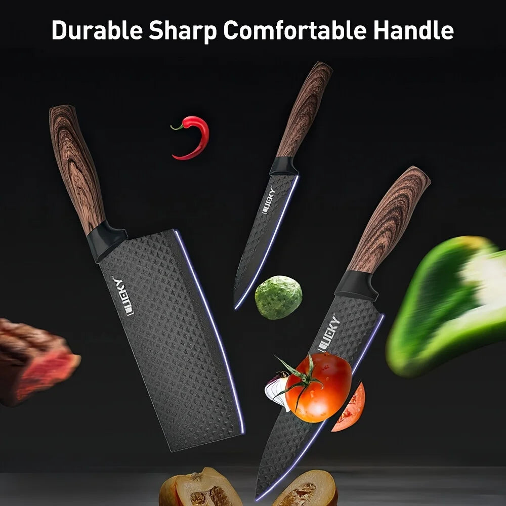 6-Piece Stainless Steel Kitchen Knife Set with Gift Box