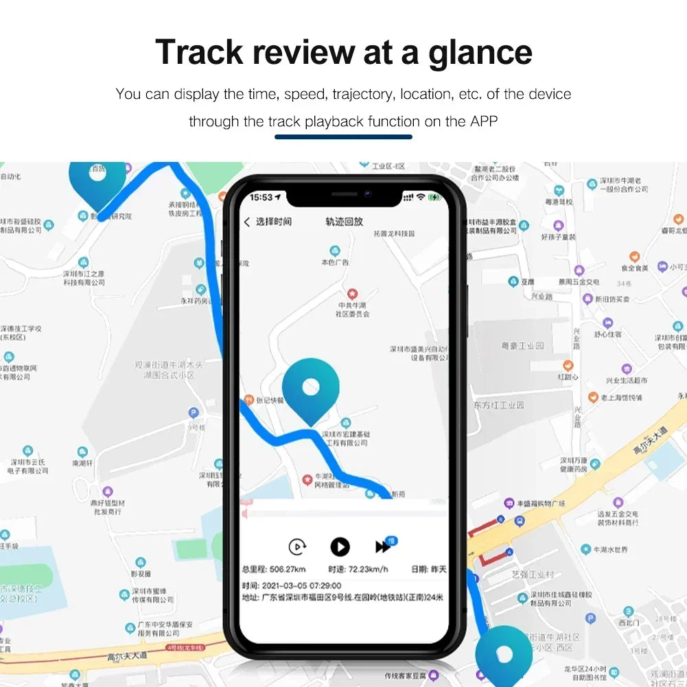WiFi nélküli 2G Mini GPS Nyomkövető készülék erős mágneses tapadással anti-lopás helymeghatározó valós idejű pozíciókövető házi-állat-gyermek-idős és járművek számára