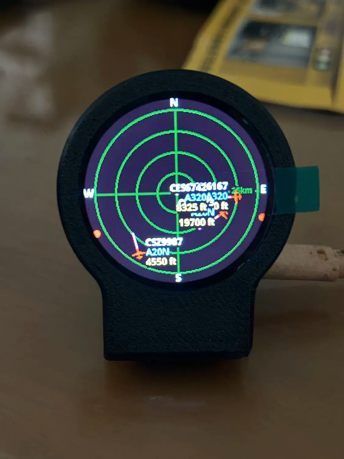 USB-C DeskRadar Aircraft Display