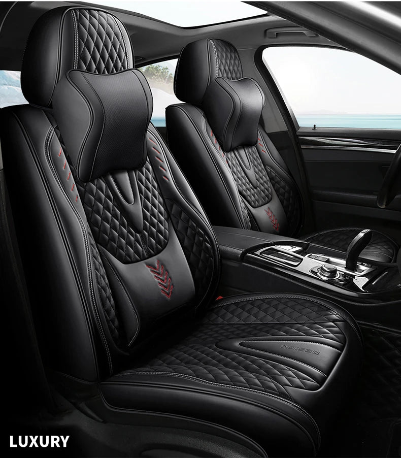 Універсальні чохли на автокрісла – комплект повного покриття з нубукової шкіри Nappa