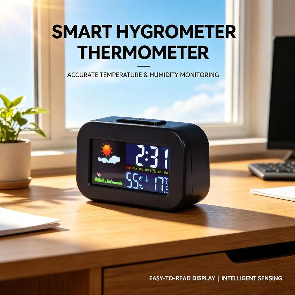 Digital Clock with Temperature and Humidity