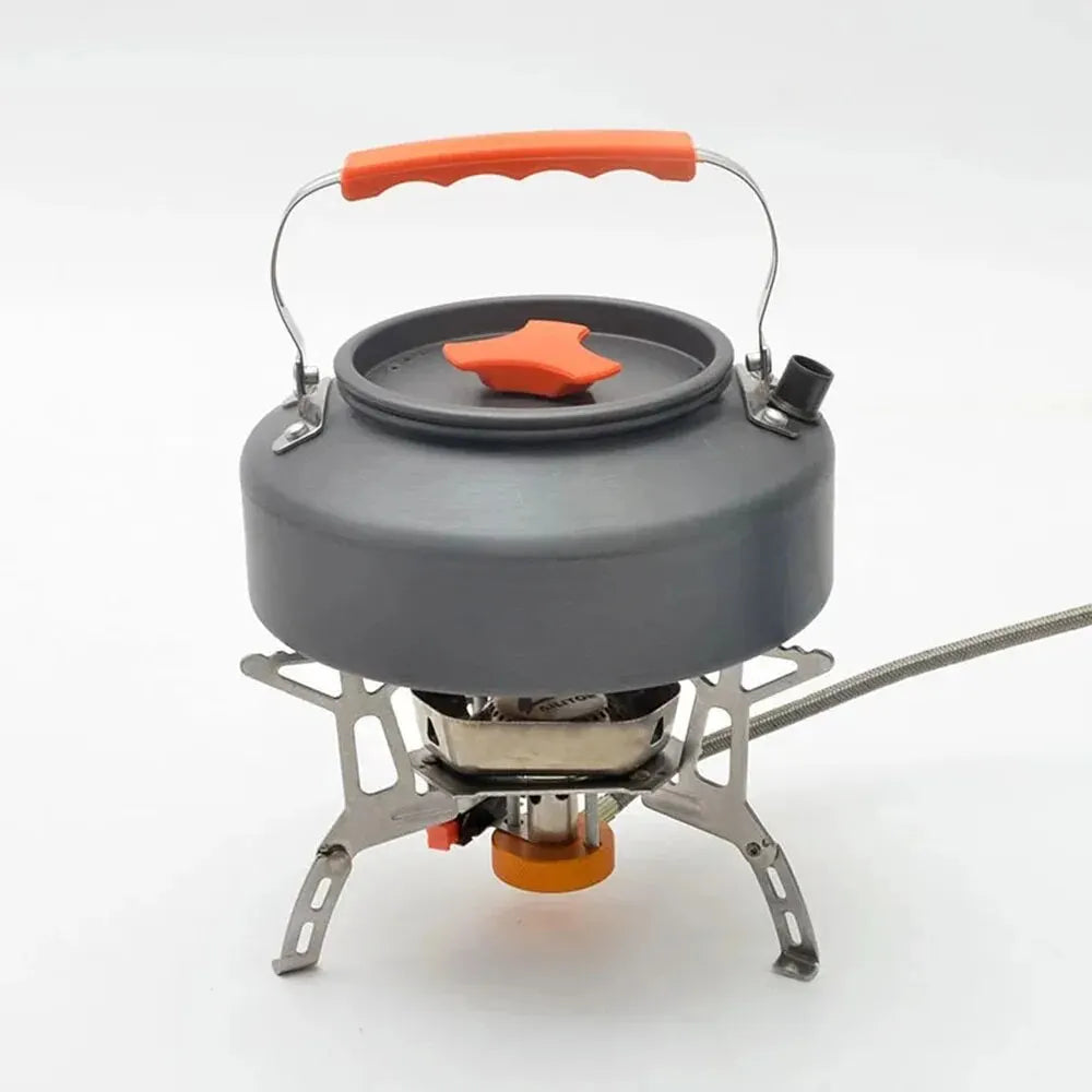 Camping Water Kettle Lightweight Aluminium Alloy 1.1L for Outdoor Travel Hiking Picnic
