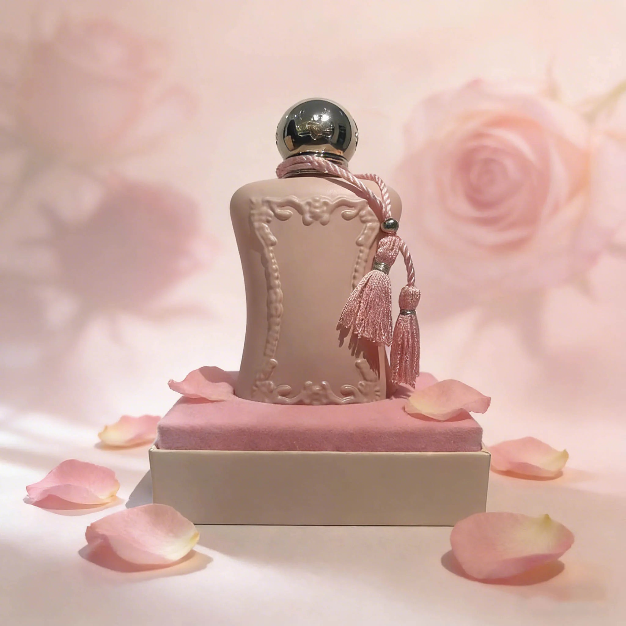 Elegant Pink Bottle with Tassel Floral Fragrance for Daily Wear