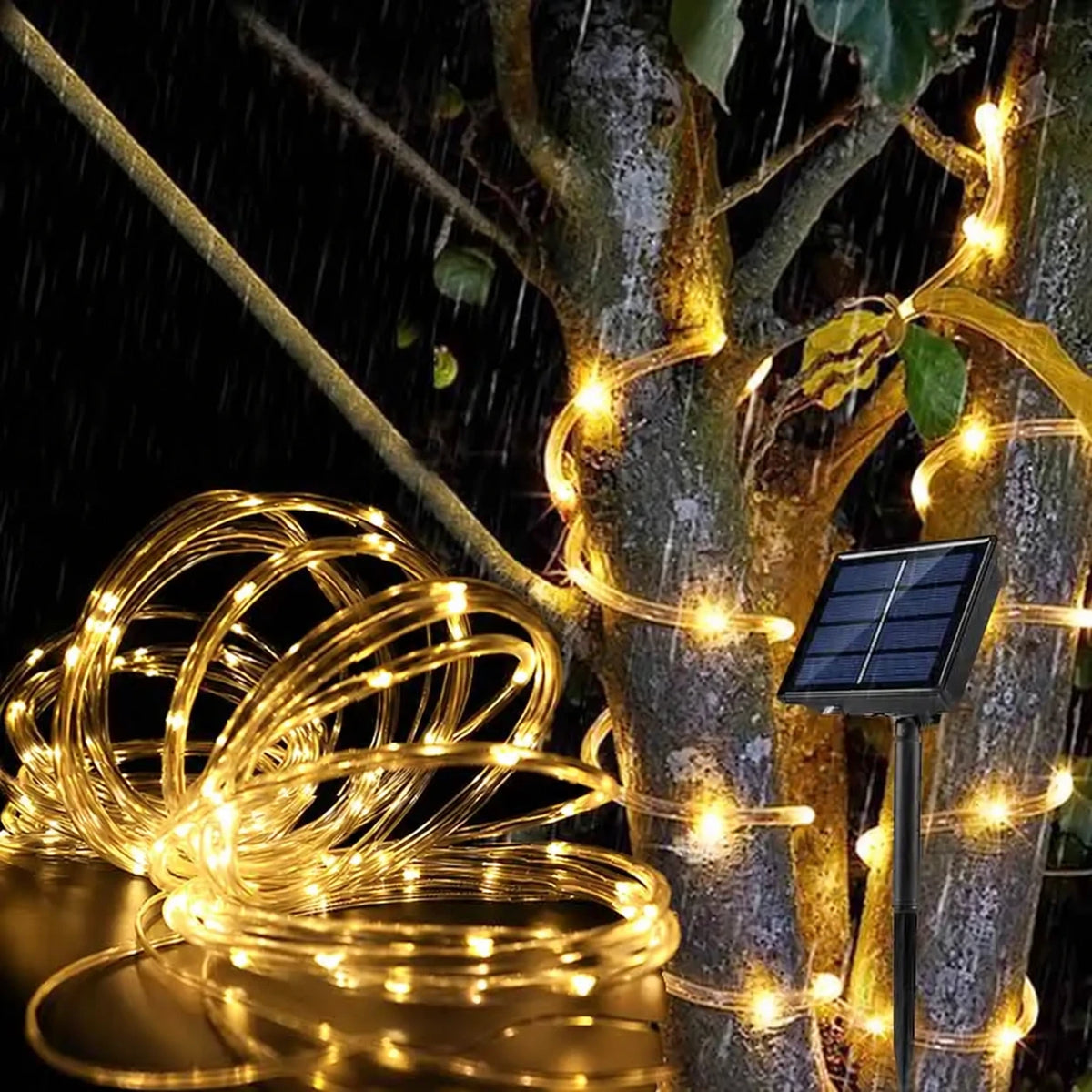 Guirlande solaire LED de 7 m avec huit modes