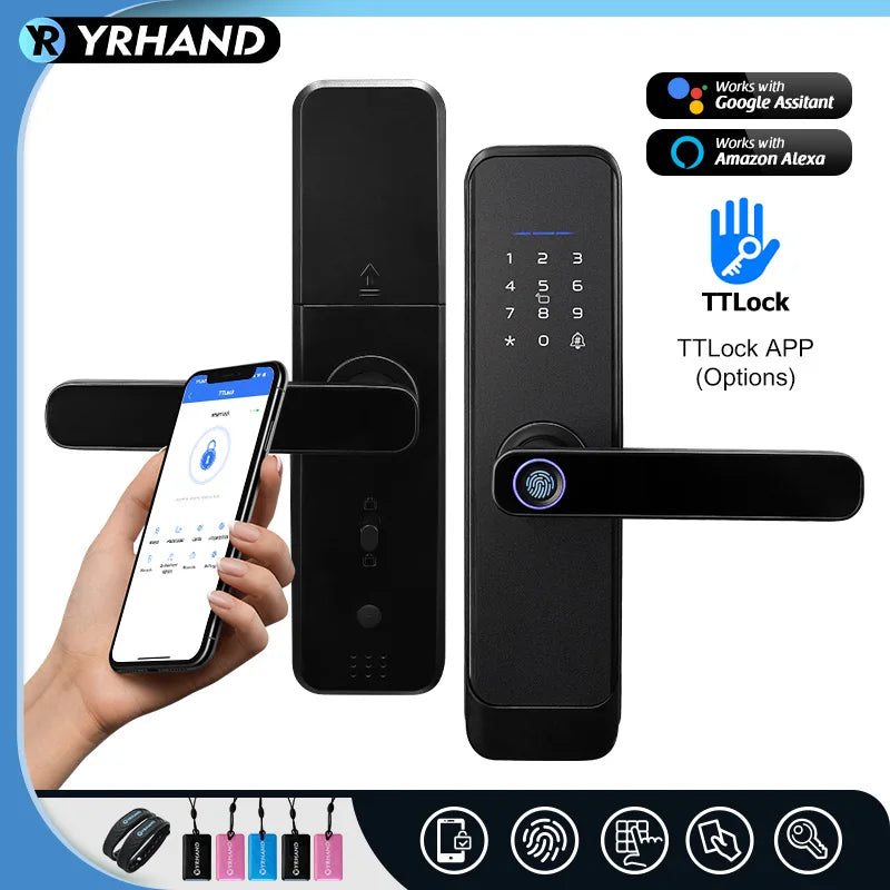 Fingerprint and Code Electronic Door Lock