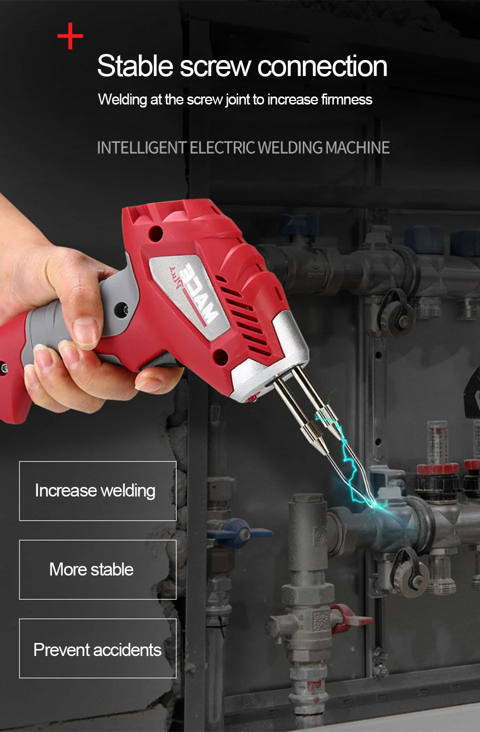 180W Fast Thermal Electric Soldering Iron Industrial-grade High-power Welding Repair Tool Soldering Gun EU Plug Rework Station