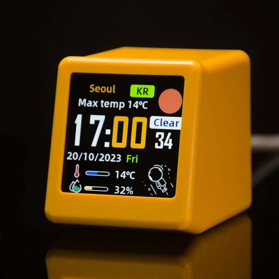 Mini Wi-Fi Desktop Clock and Weather Display