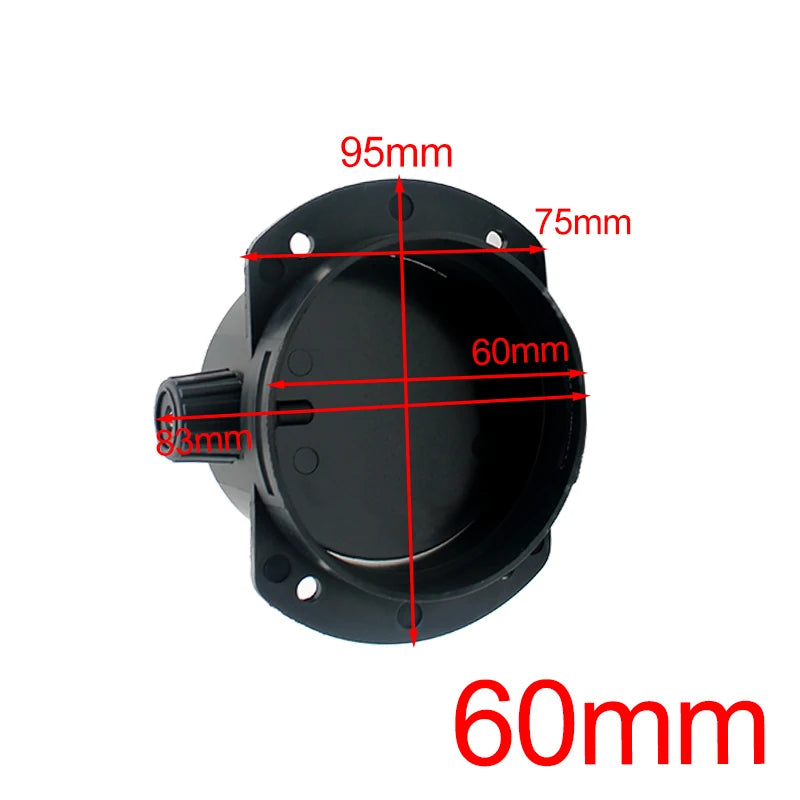Diesel Parking Heater Air Duct Connector with Adjustable Valves, 60/75 mm