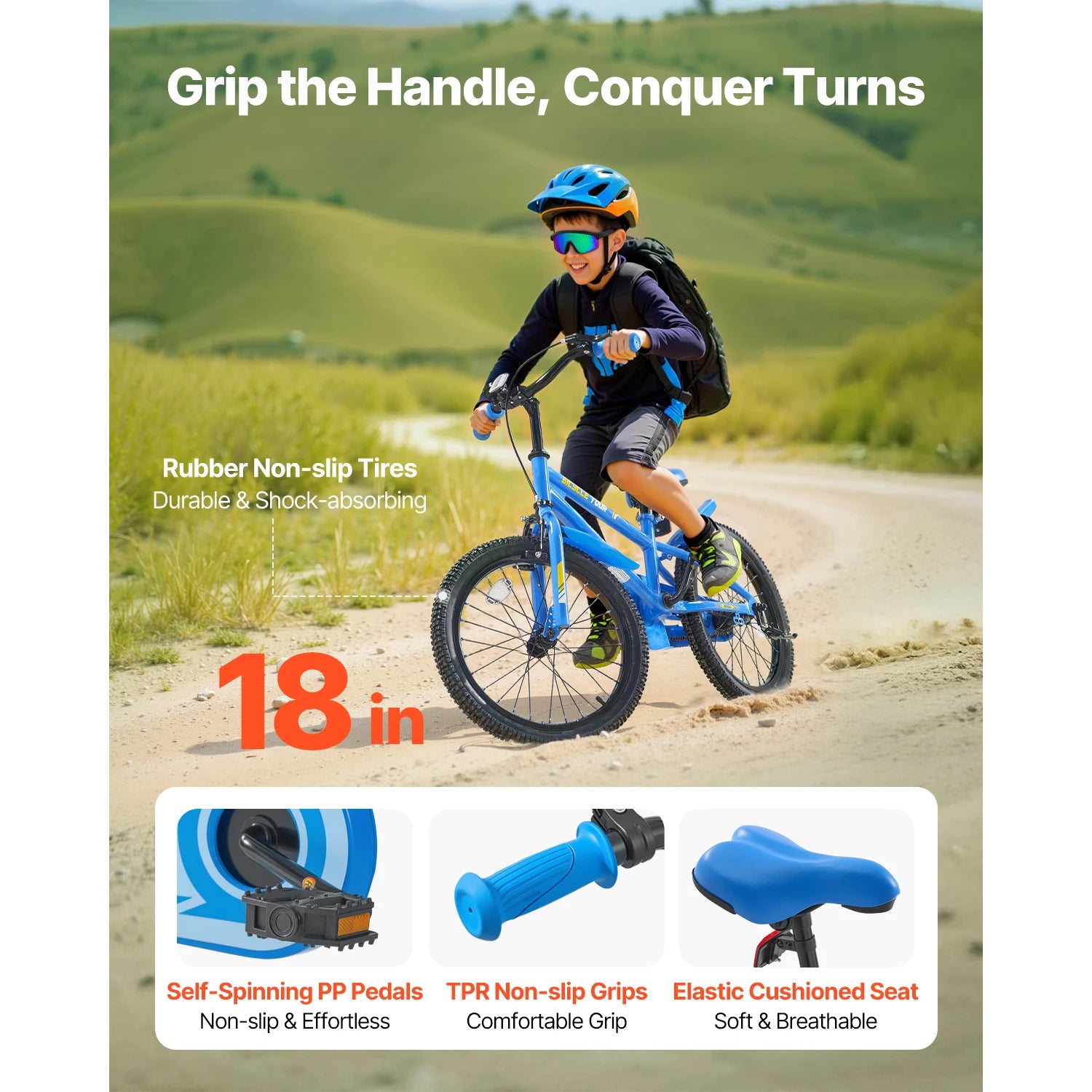 SucceBuy biciclă pentru copii 14/16/18 in, stil BMX, bicicletă pentru copii cu antrenor, bicicletă pentru copii mici, pentru băieți și fete, învățare să pedalare, antrenor de echilibru incluse