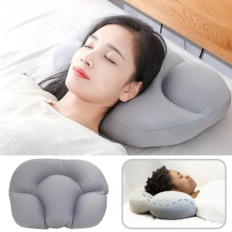 Clearance_All-round Egg Shaped Cloud Pillow Soft Bed Pillow Nursing Pillow 3D Ergonomic Sleeping Memory Foam Egg Shaped Ergonomi