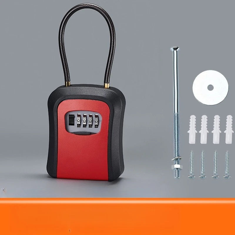 Four-Digit Key Lock Box with Removable Hanger