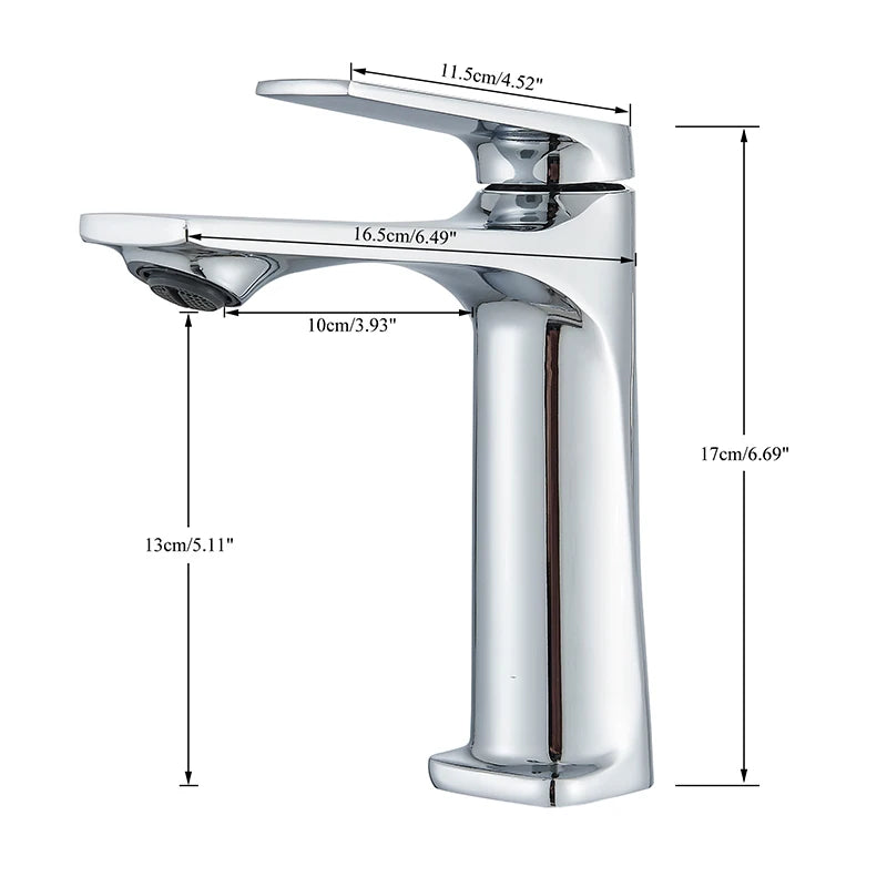 Gun Grey Modern Bathroom Sink Faucet Single Handle Deck Mounted Wash Basin Water Tap Hot And Cold Mixer