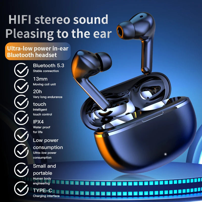 Air7 trådlösa Bluetooth 5.3-öronsnäckor med laddningsfodral