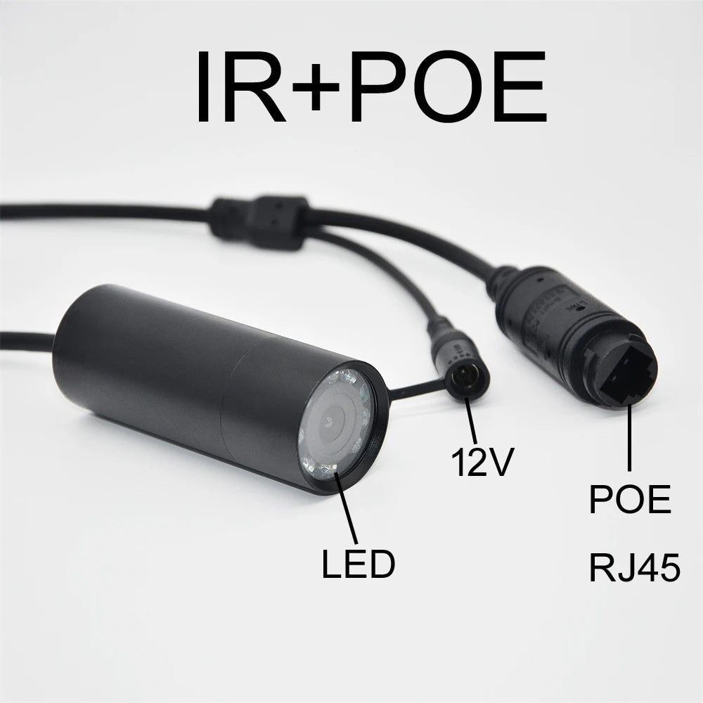 5MP Low Lux POE Waterproof Mini IP Camera for Industry and Security