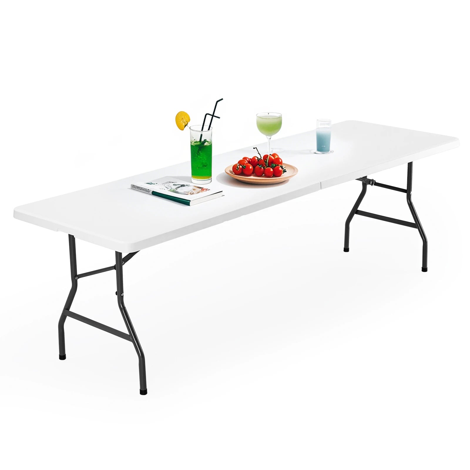 Folding Camping Table with Handle and Safety Lock for Outdoor Use