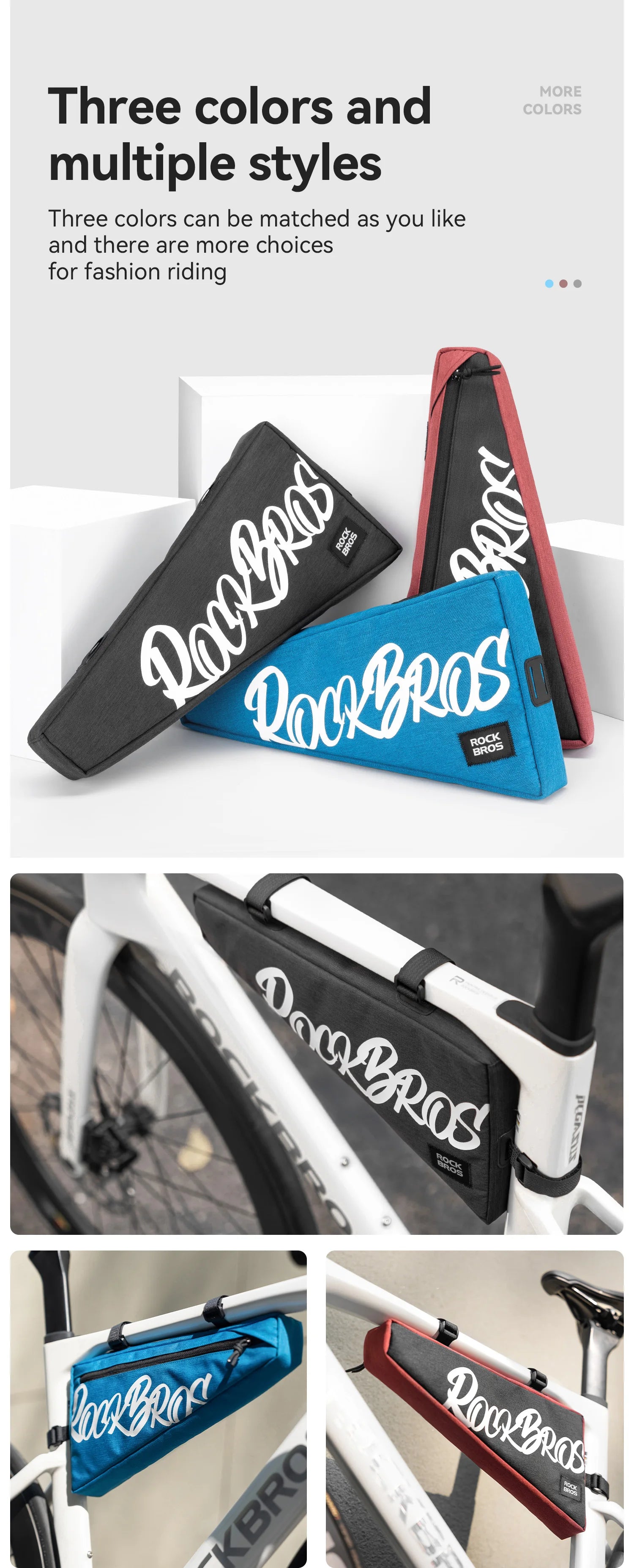 1.9L Waterproof Bicycle Triangle Frame Bag
