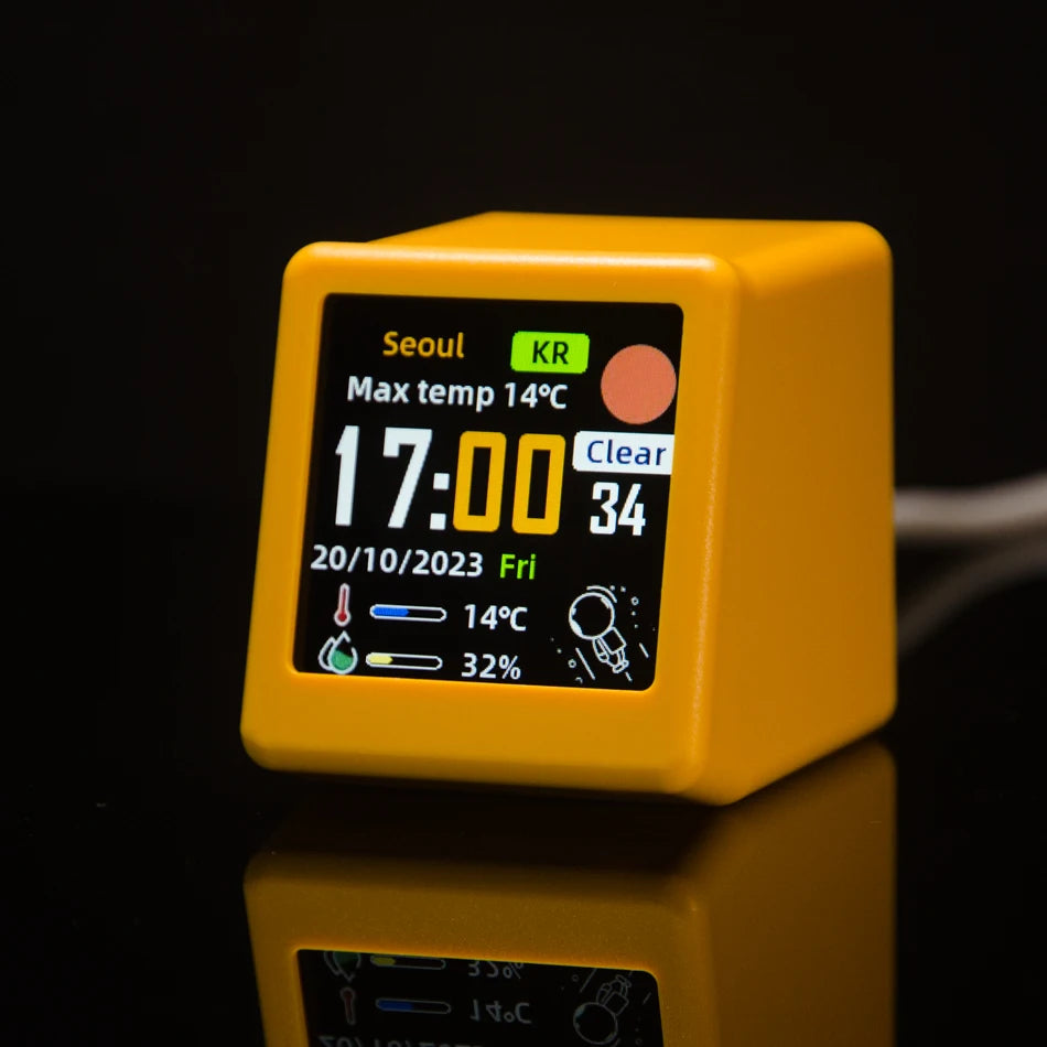 Mini Wi-Fi Desktop Clock and Weather Display