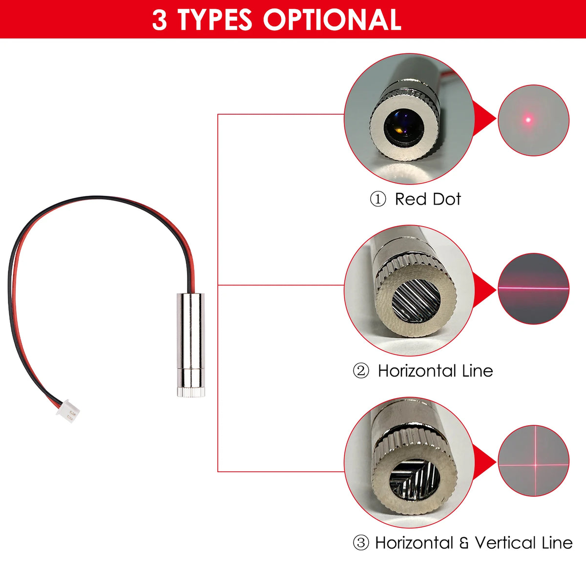 Verstellbares Rotlaser-Positioniermodul