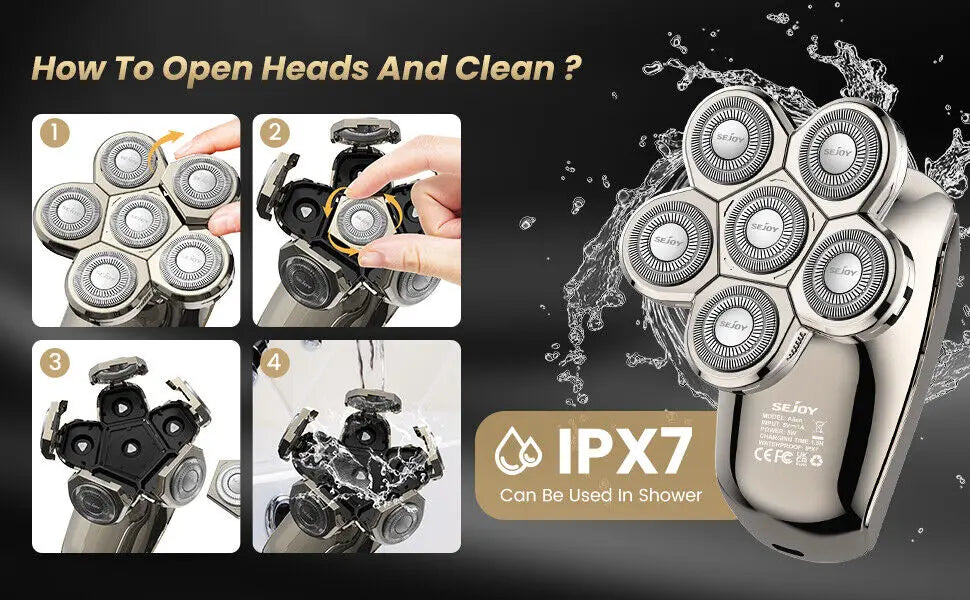 Electric Shaver for Men 5‑in‑1 Grooming Kit